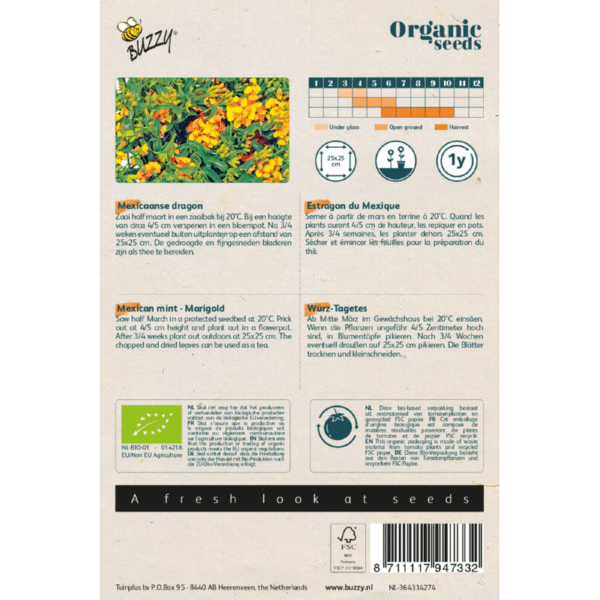 Tagetes - Mexikansk - ØKO - Image 2