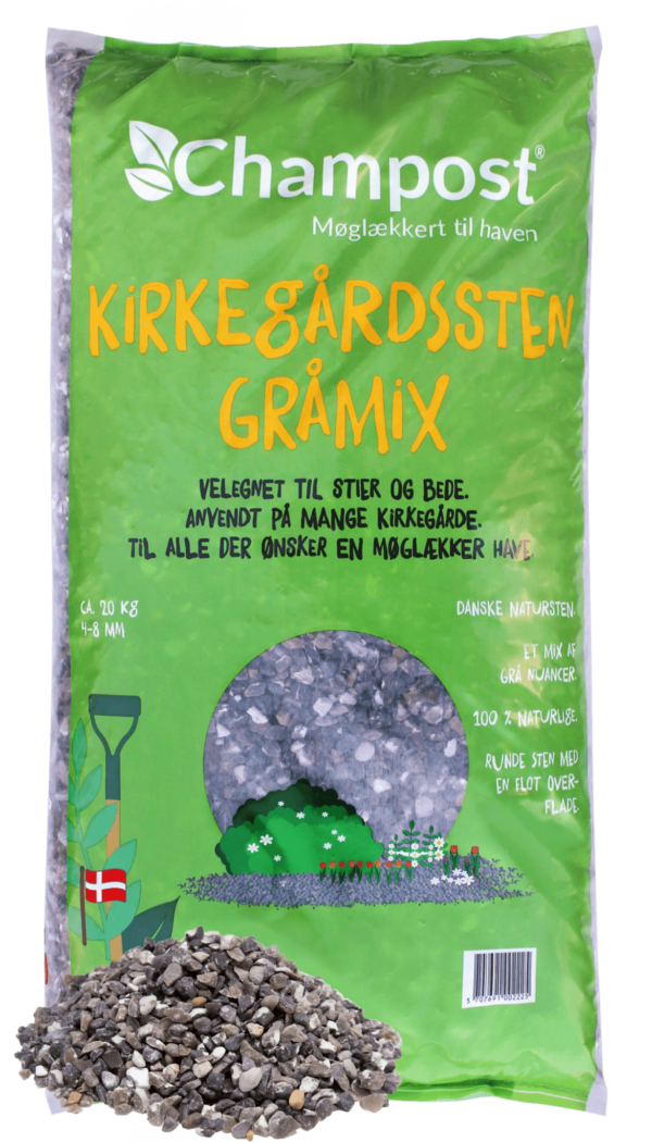 Kirkegårdssten - Gråmix - Bigbag