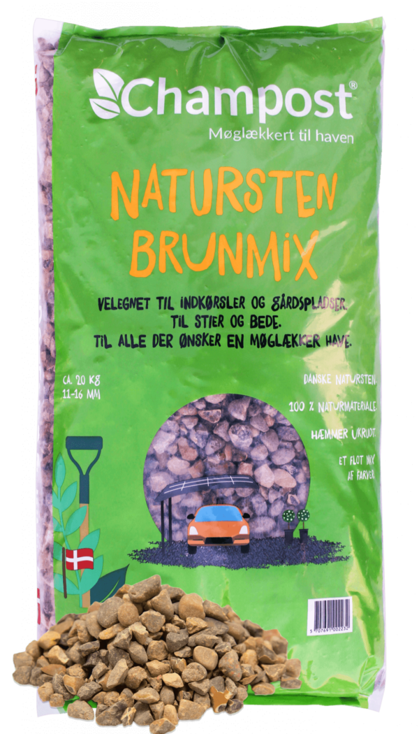 Natursten - Brun Mix - Bigbag