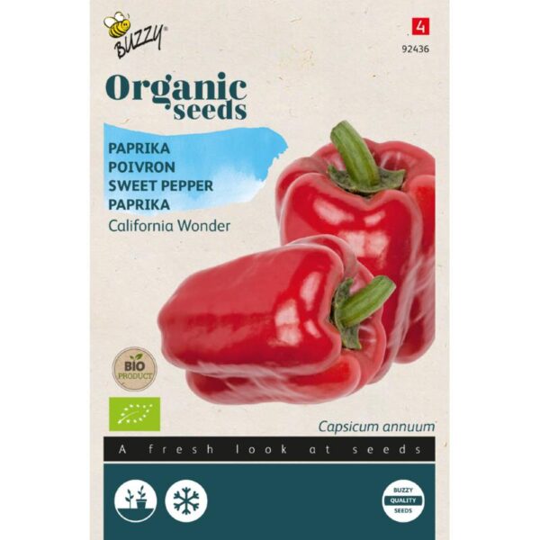Peberfrugt California Wonder Red - ØKO