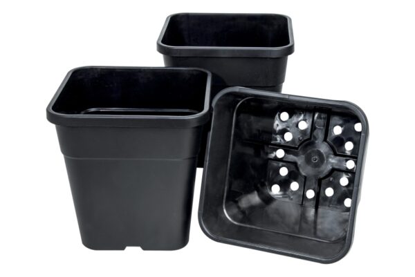 Firkantet TOM-Pot 25 x 25 x 26 cm/11 Liter - 3 stk